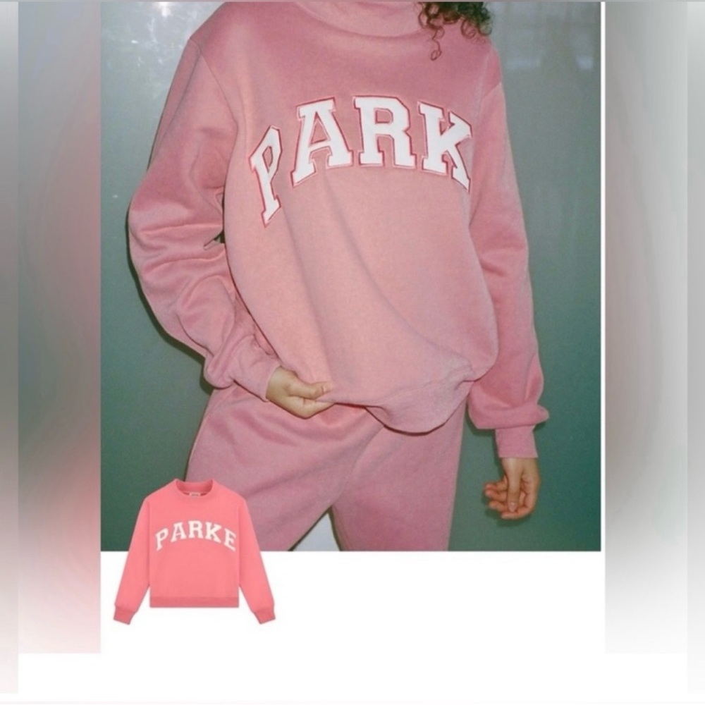 Parke Valentine’s Day Collection Bubblegum And White Sweatshirt Size L/XL